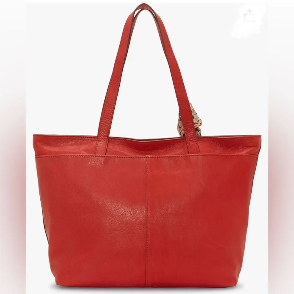 Lucky Brand Ella Leather Bohemian Tote Shoulder Bag Purse